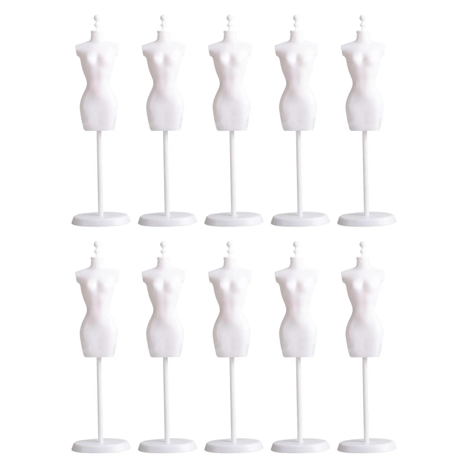 10 Pieces Coat Hanger 1/6 Doll Mannequin Model Stand for Dressmaker Sewing