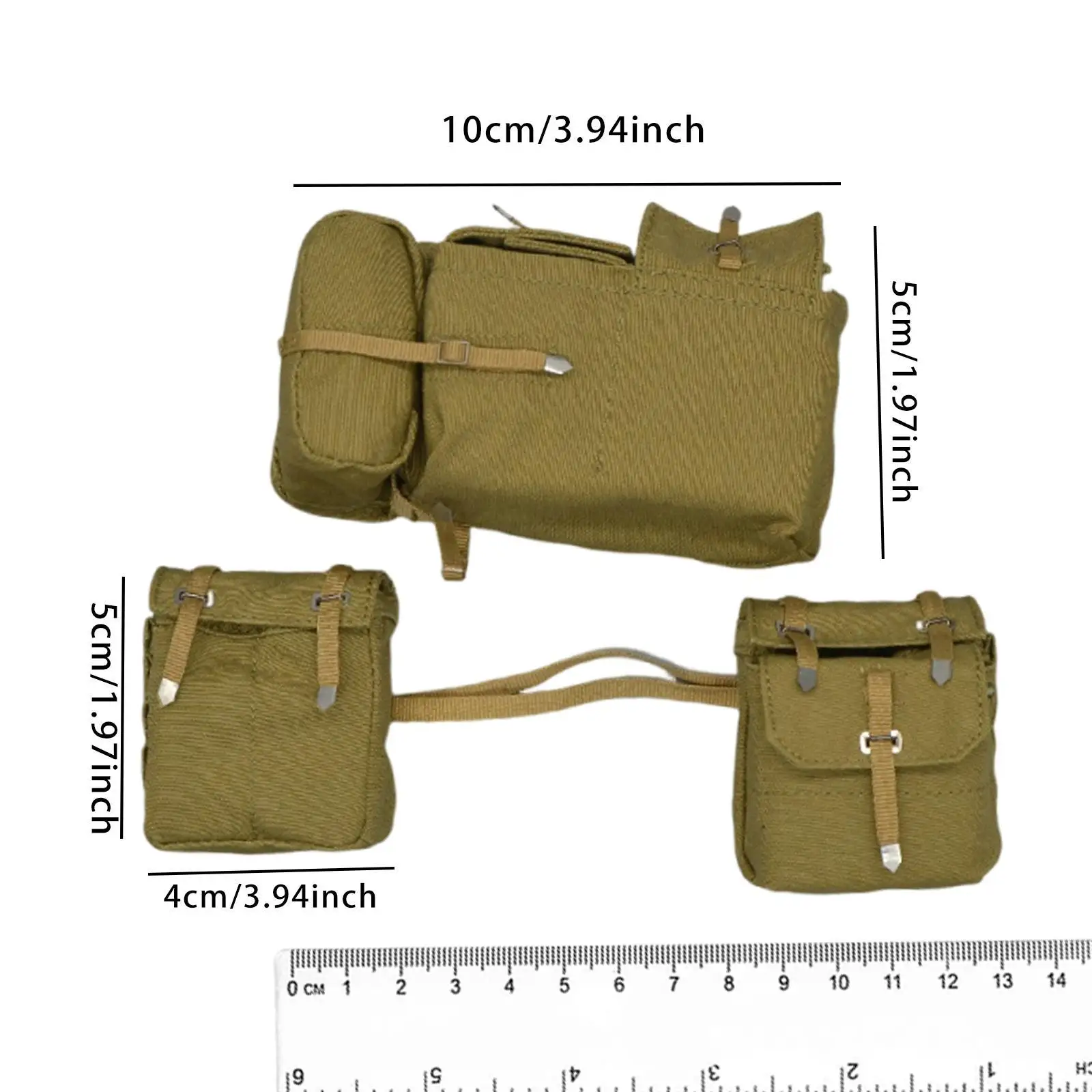 3 Pieces 1:6 Decoration Handmade Tool Bag Backpack Model for 12 3 Pieces 1:6 Decoration Handmade Tool Bag Backpack Model for 12