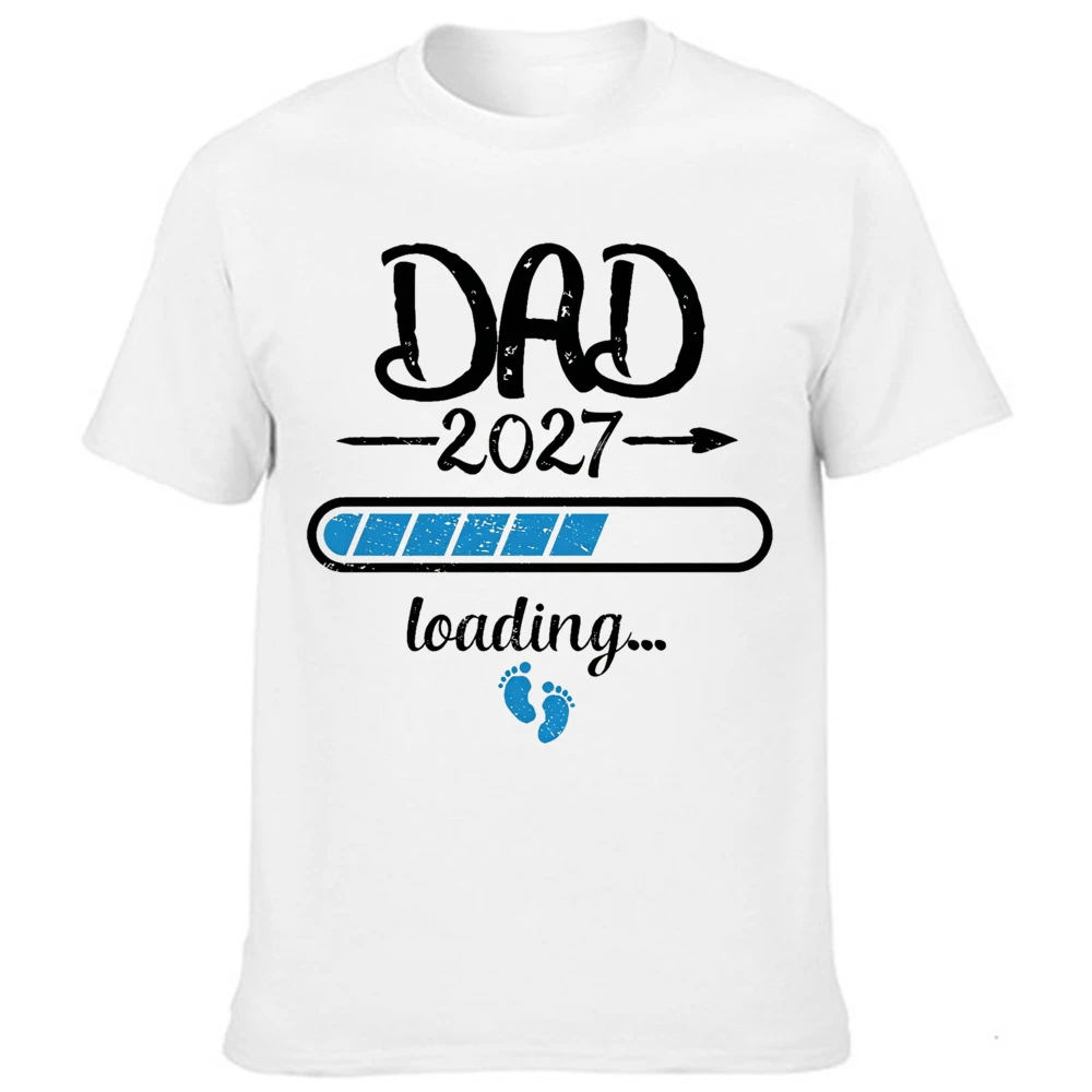 Camisetas pareja embarazo estampadas para anuncio papá, mamá y bebé - imagen 3