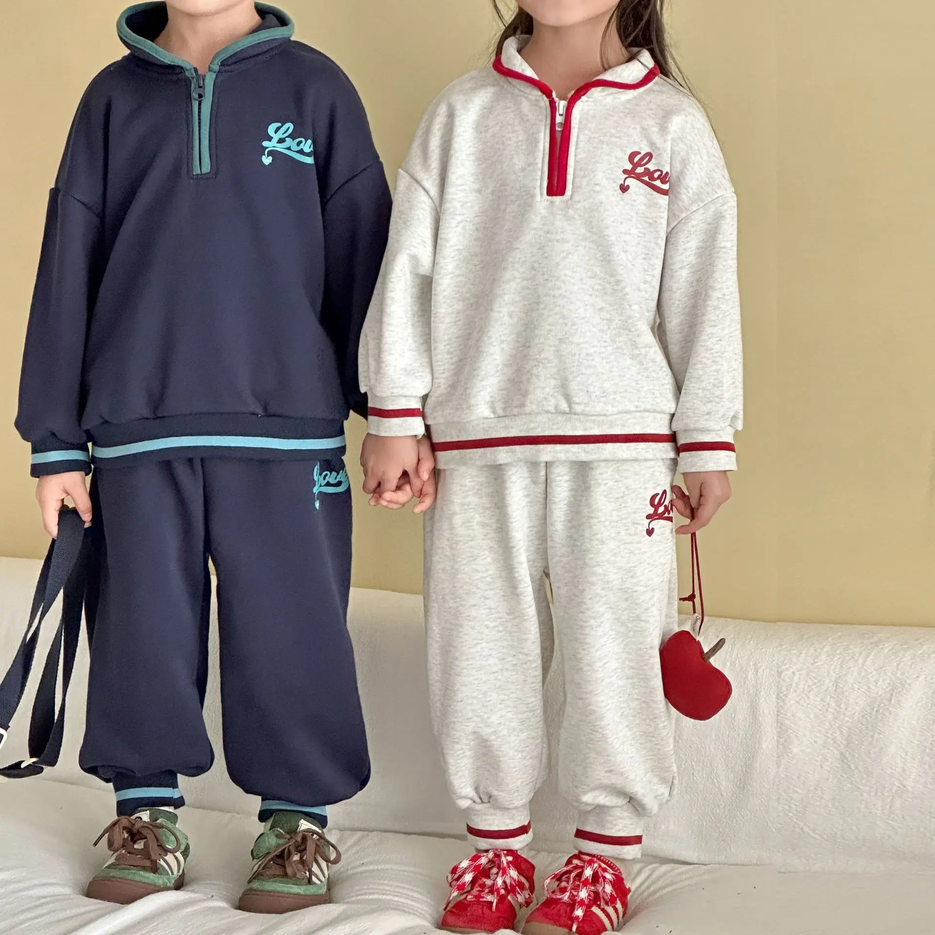 Ropa deportiva de otoño para niños, suéter holgado para niñas, pantalones, nueva ropa de ocio de primavera para bebés - imagen 3