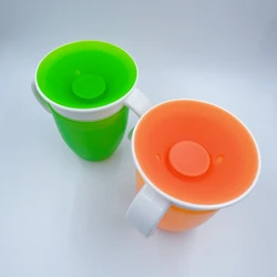 Vaso aprendizaje de silicona para bebé – Antiderrames y fácil de usar