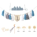 6Pc Blue Tassel
