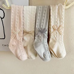 Mallas transpirables de verano para niña con lazo decorativo