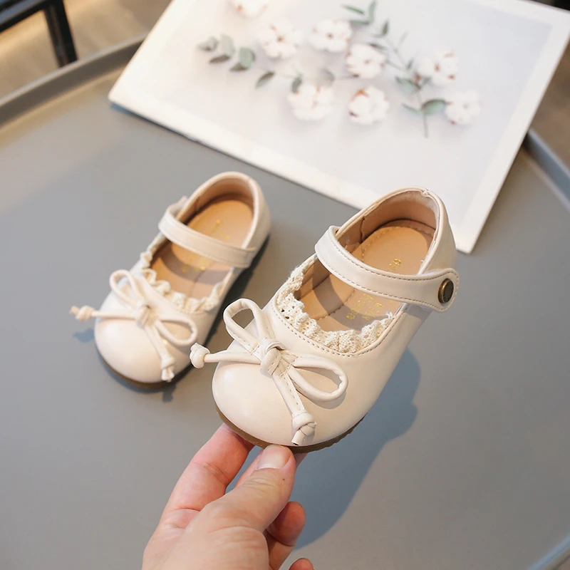 Zapatos de niña con encaje antideslizantes para primavera y otoño - imagen 3