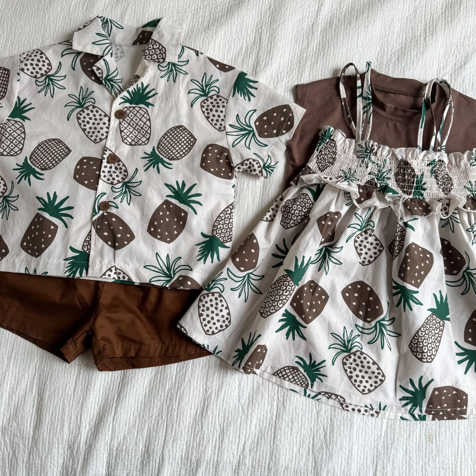 Conjunto de verano para niños con camiseta de frutas y shorts - imagen 4