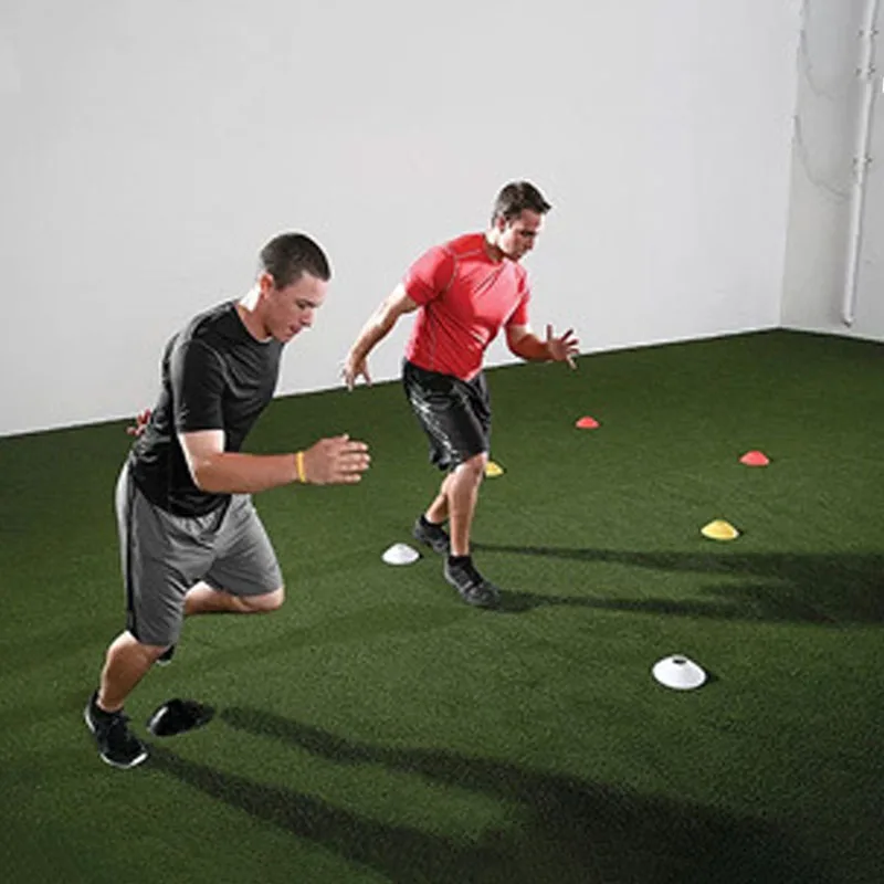 Placa con logotipo de juguete para entrenamiento de fútbol, discos de marcado de obstáculos, señales de marcado, barricadas, suministros de Entrenamiento de fútbol, 10 Uds. - imagen 2