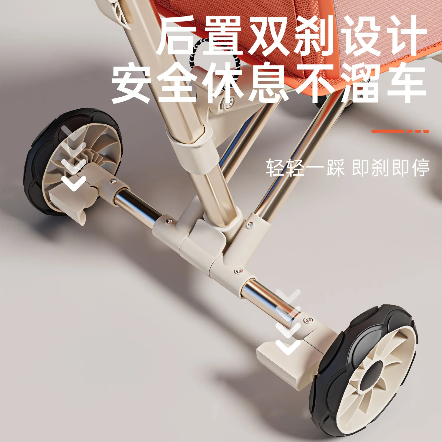 Cochecito ligero para niños, juguete para caminar, carrito con paraguas de bolsillo plegable, carrito de viaje, carrito de juguete para caminar compacto y ligero para bebé - imagen 3