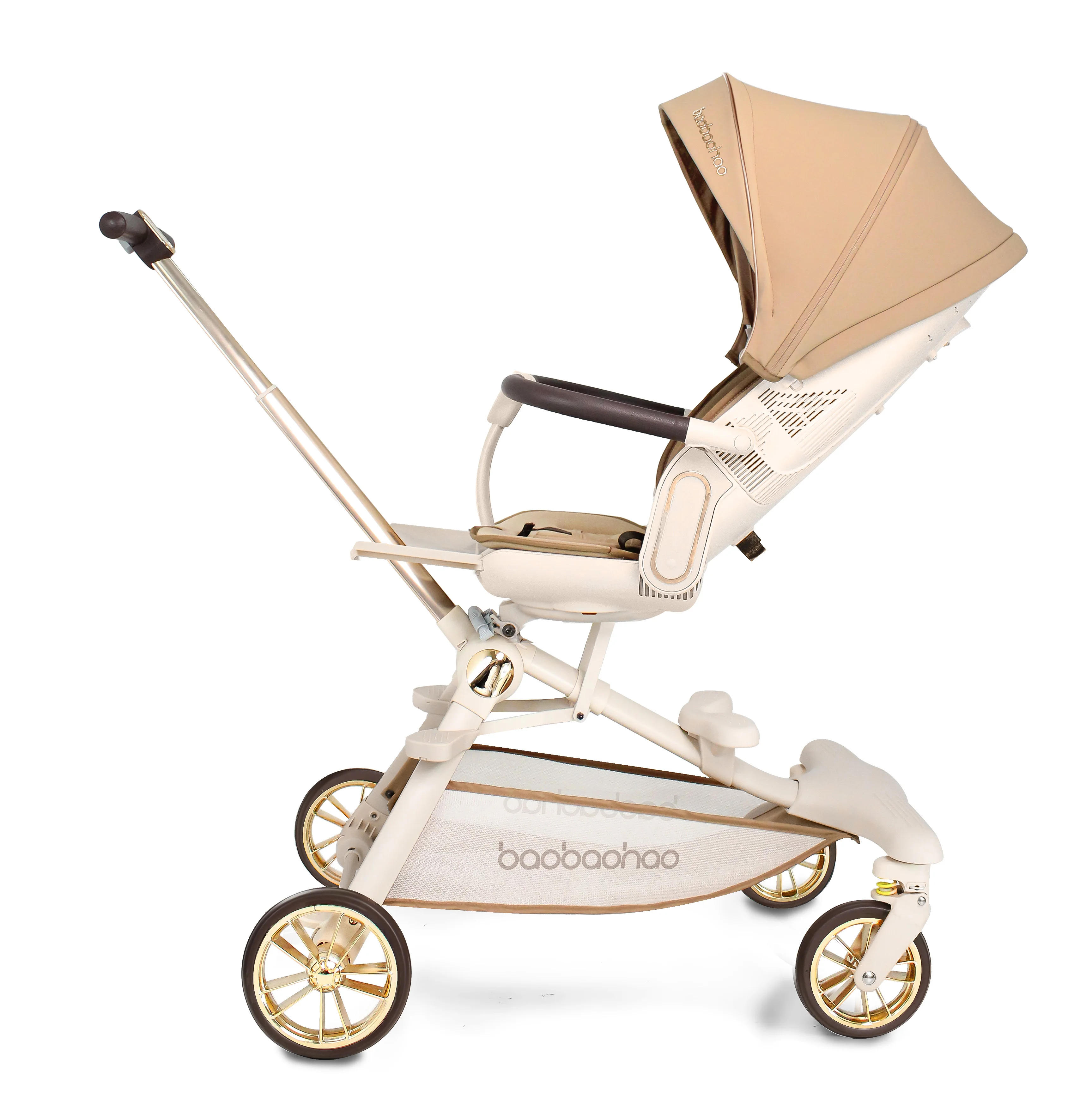 Cochecito de bebé de lujo, asiento de coche, cochecito de bebé doble ligero con asiento de coche, cochecito de operación bidireccional, ligero - imagen 5