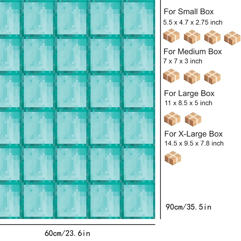 Suministros de papel de regalo estilo Pixel de diamante para rellenos de medias temáticas de jugadores de píxeles, suministros para fiestas, cajas de embalaje, accesorios - imagen 4