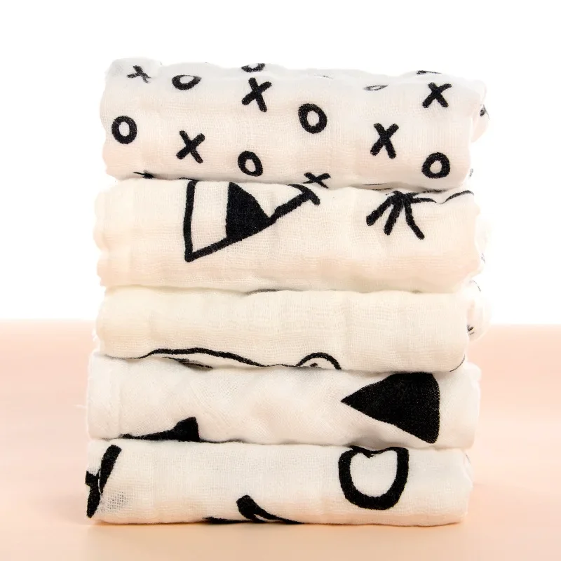 Baberos absorbentes de algodón para bebés recién nacidos