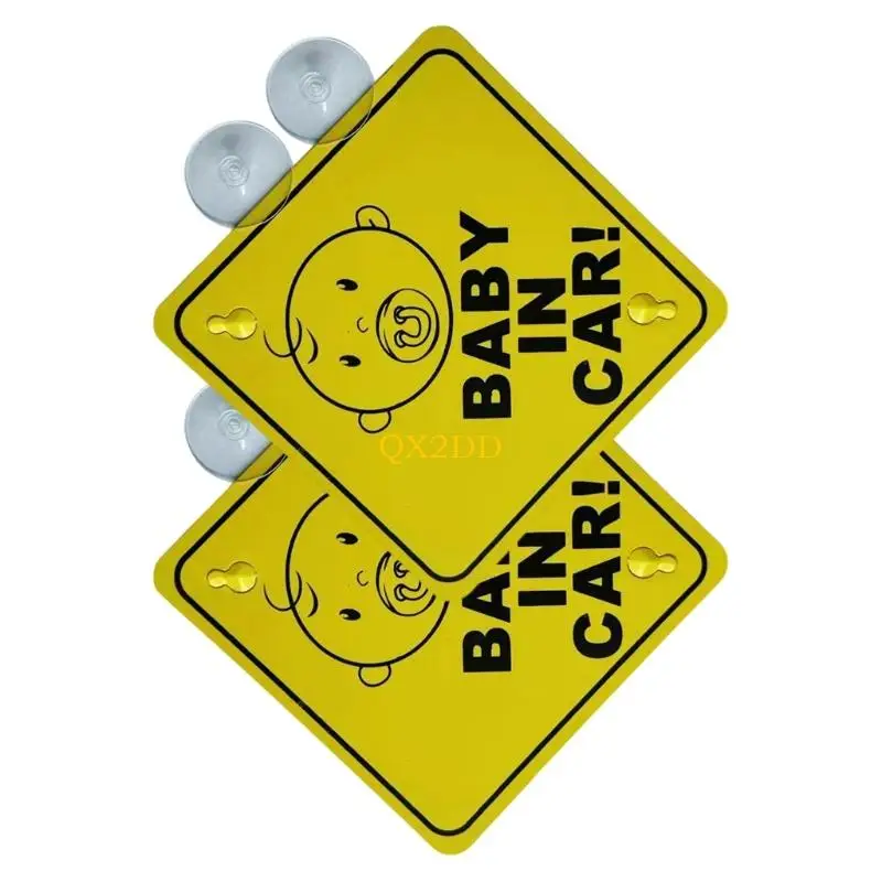 Conjunto QX2D 2 piezas ALERTA ALERTA ALERTA CAR CAR SEGURIDAD AJUSTABLE USO RÁPIDO USO ADVERTENCIA CUPERAS USO - imagen 3