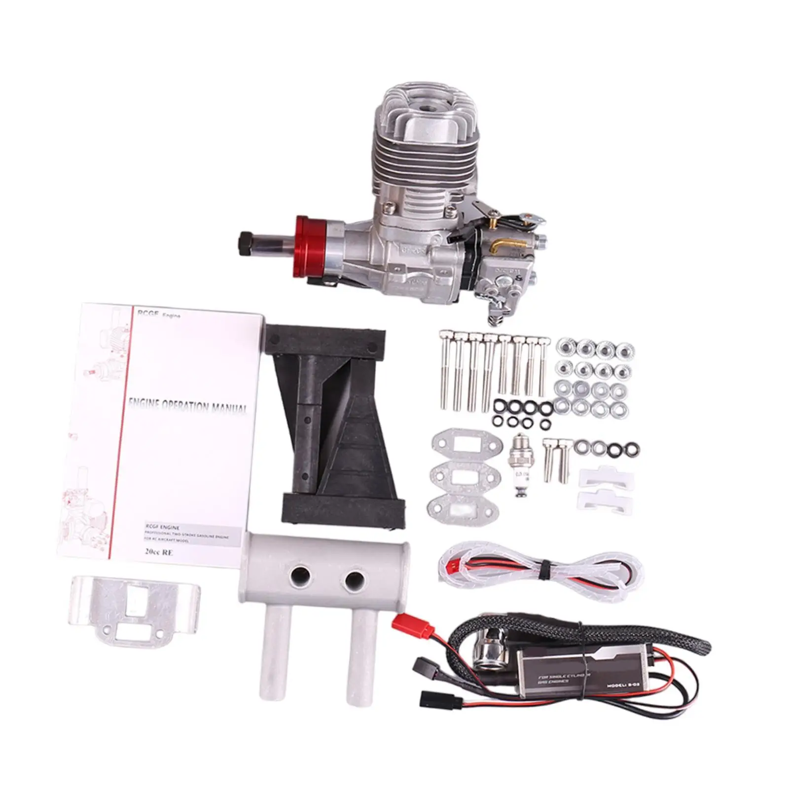 Gasoline Engine for RC Airplane RC Plane Engine 2.5HP/9000RPM Two Strokes RC Airplane Gasoline Engine RC Aircraft Accessories