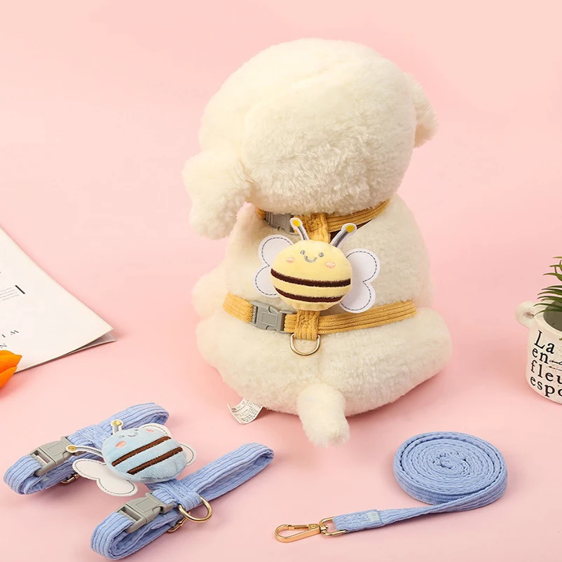 Correa para el pecho portátil para mascotas, correa para el pecho de abeja para perros, correa para caminar, suministros para mascotas para perros pequeños y medianos - imagen 2