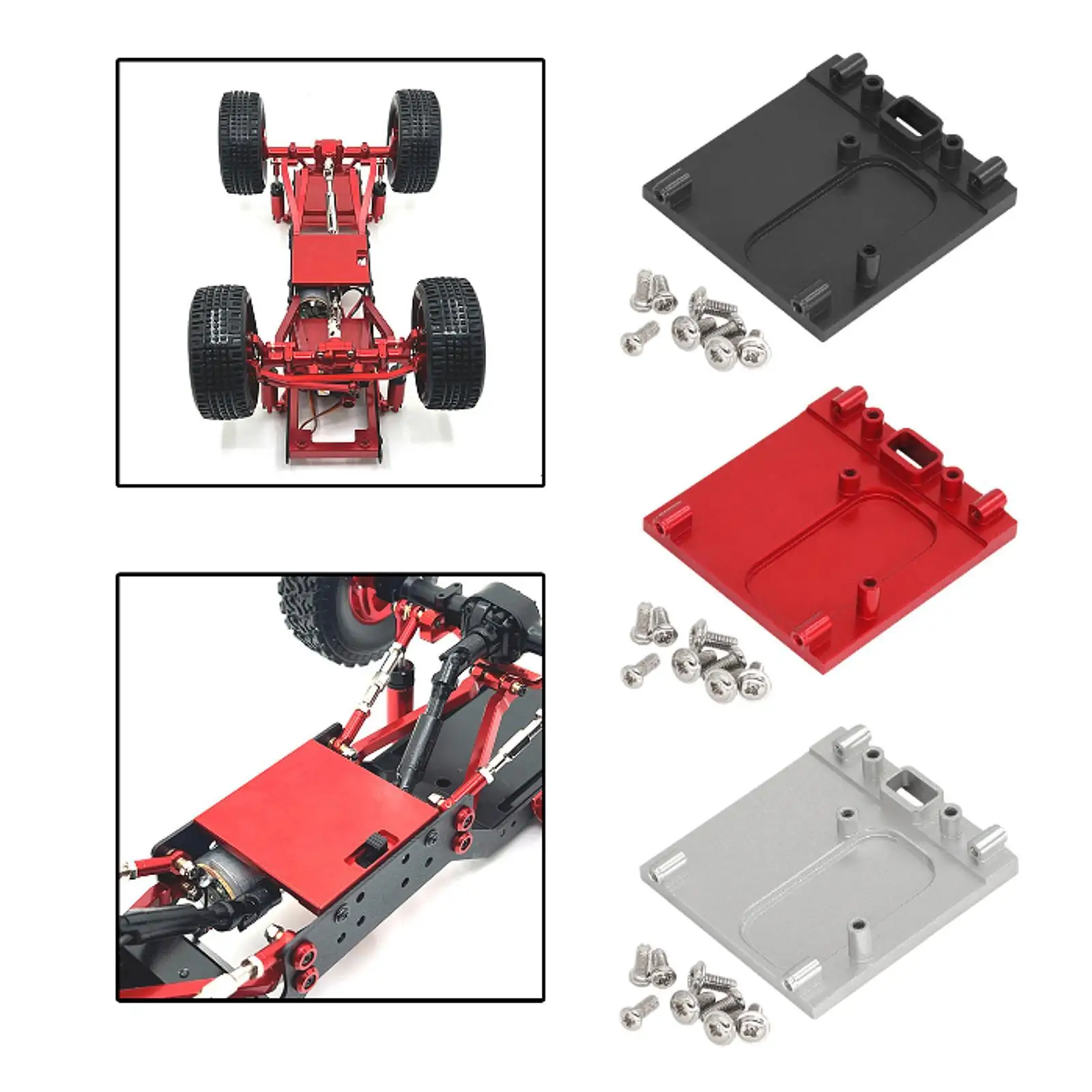 1:12 RC Car Motor Base Mount,Upgraded Parts Accessories,Fixed Bracket Holder,Sturdy Metal Motor Mount Holder for MN78
