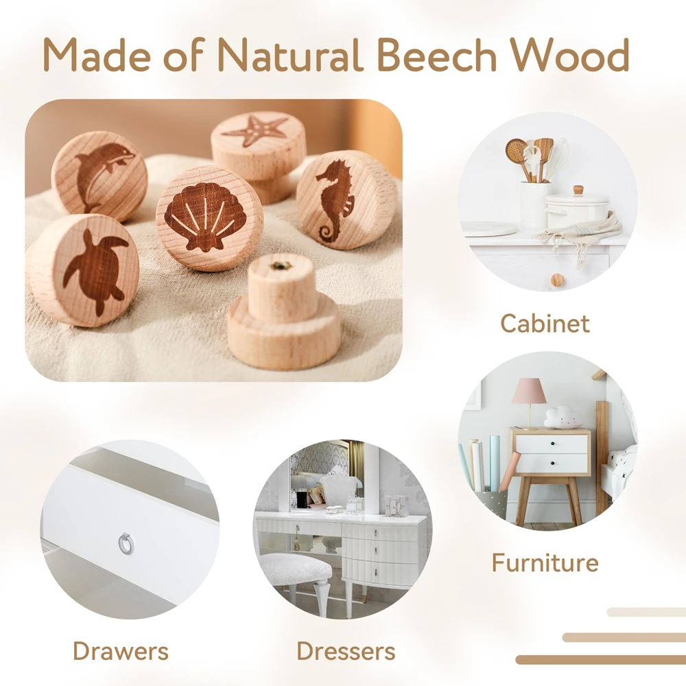 Juegos educativos Montessori para niños, Material educativo para enseñanza, muebles, accesorios, juguetes, perilla de cajón de animales para niños de 1 a 3 años - imagen 4