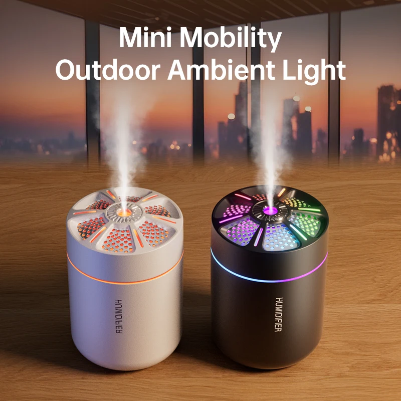 Mini humidificador de aire para el hogar, difusor de Aroma pequeño, purificador de aceite esencial, niebla de aromaterapia portátil Usb para coche, 180ml - imagen 2