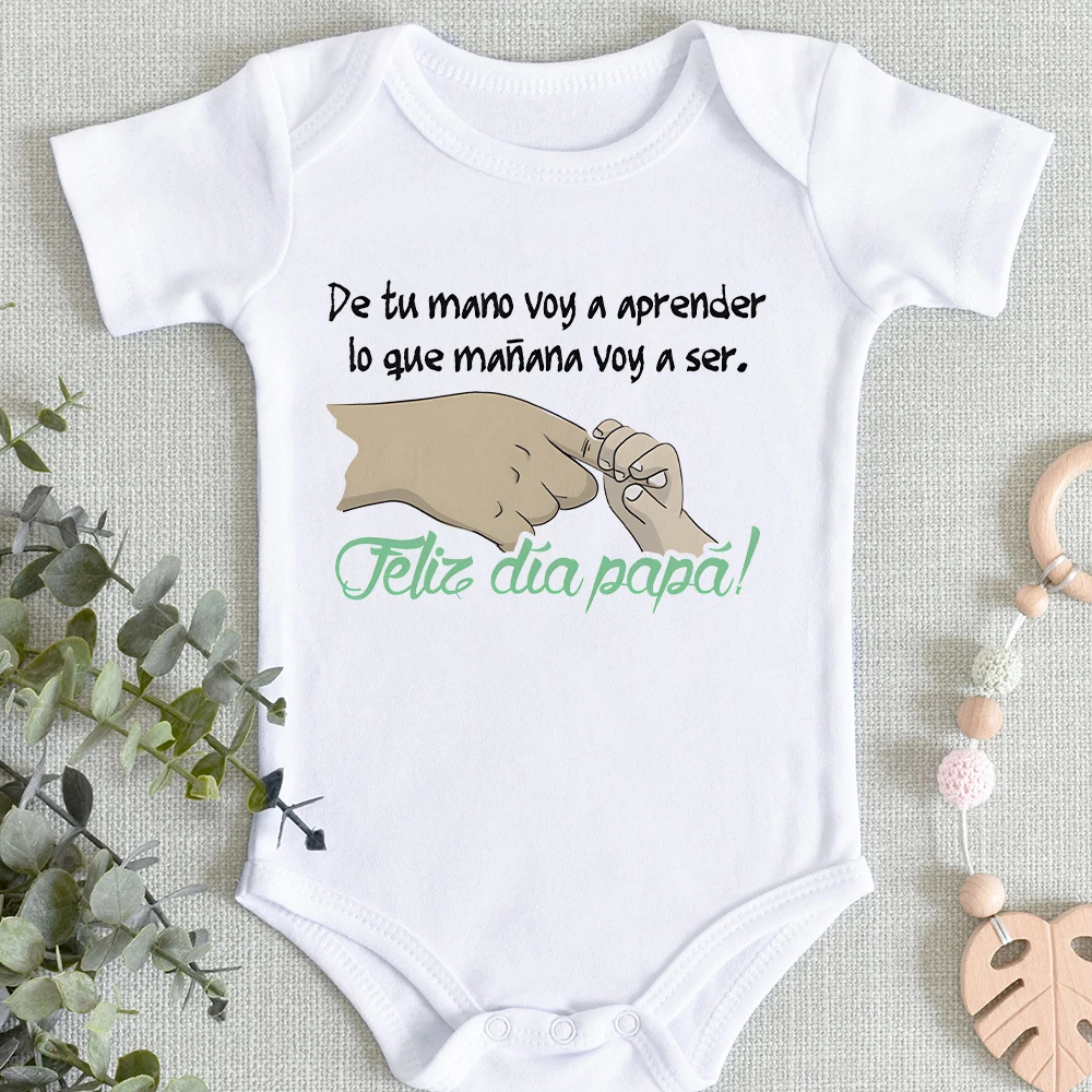 Body para bebé del Día del Padre, se convierte en la misma persona que mi papá, pelele infantil estampado, ropa para niños y niñas, monos para el Día del Padre, regalos