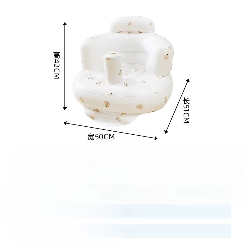 Asiento de baño para bebé inflable plegable – Soporte entrenamiento - imagen 4