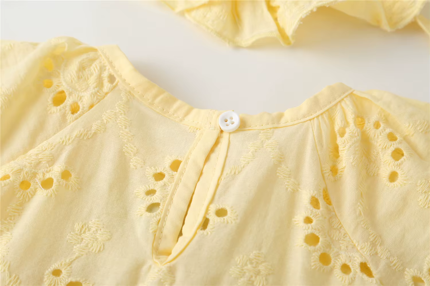 Somenie Pelele verano niña – Algodón bordado con sombrero - imagen 5