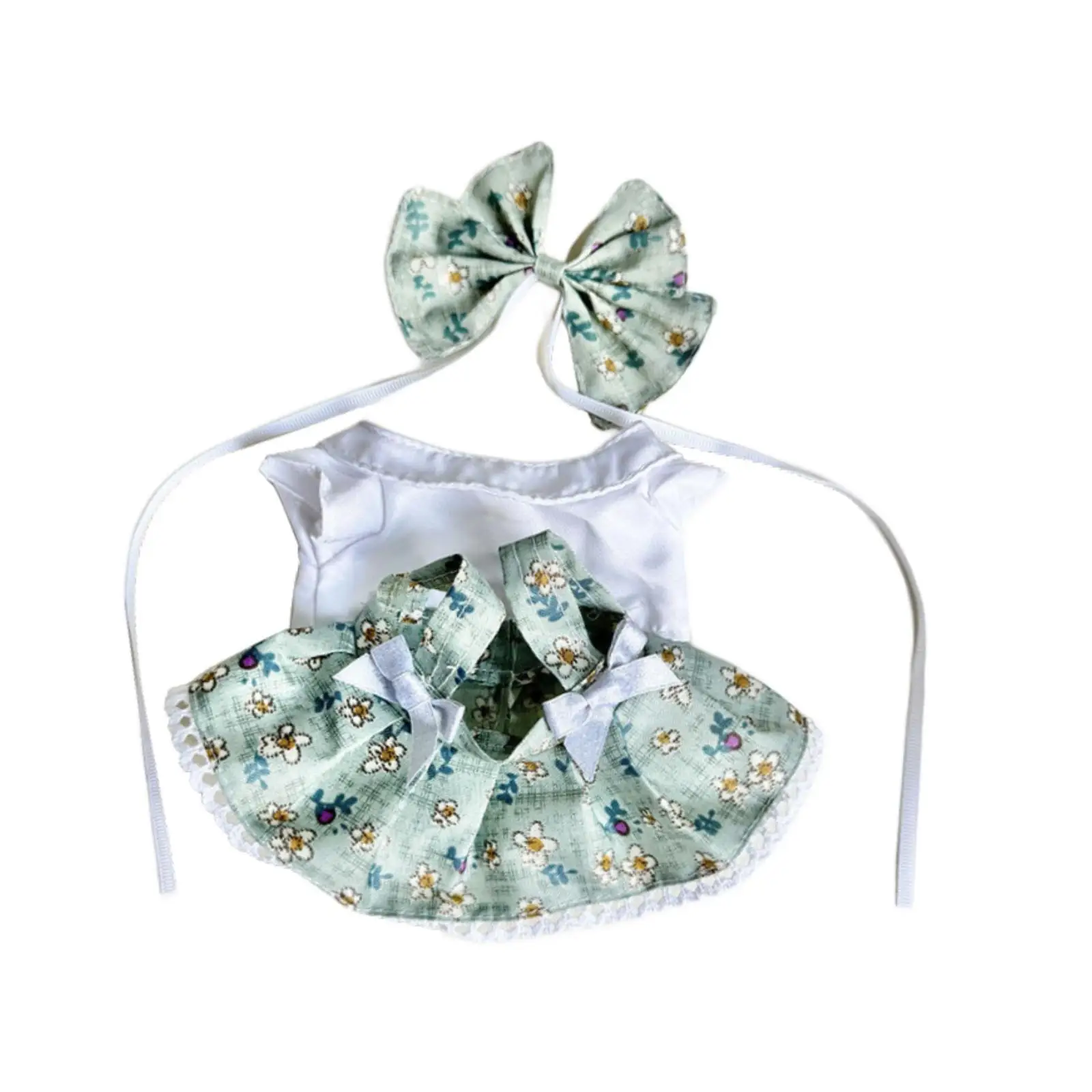 3x 20 cm Plush Doll Clothes DIY Doll Outifits for Little Girls Gift Kids