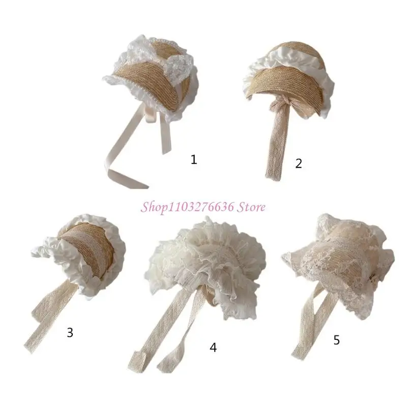 Gorro playa R6FD para niña – Sombrero verano tocado bebé - imagen 3