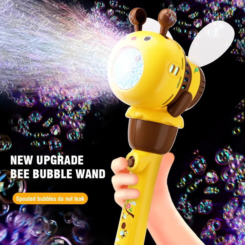 Máquina de burbujas con luz – Sopladora automática infantil para exterior - imagen 4