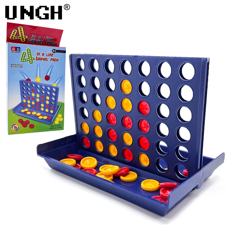 UNGH cuatro en una fila Bingo ajedrez conectar clásico juego de mesa familiar juguetes divertido juguete educativo para niños juego de entretenimiento