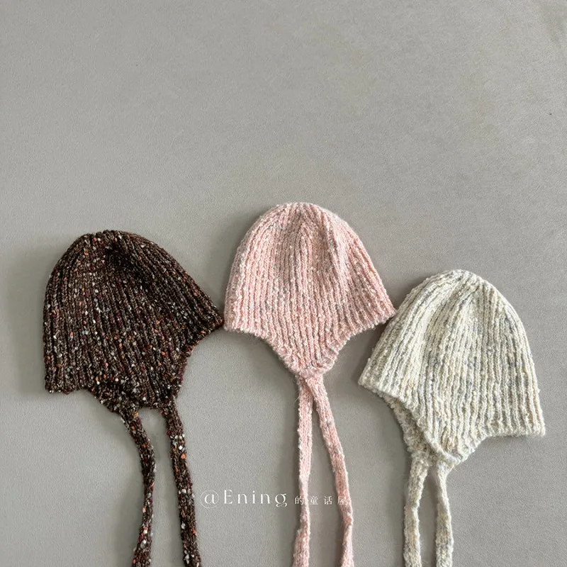 Gorro de punto con orejeras para bebé – Invierno cálido, tejido suave - imagen 3