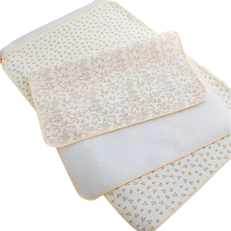 Cambiador de cama lavable de 70x100cm, almohadilla para incontinencia de algodón de gran tamaño para el cuidado del bebé, protección de ropa de cama transpirable reutilizable - imagen 5