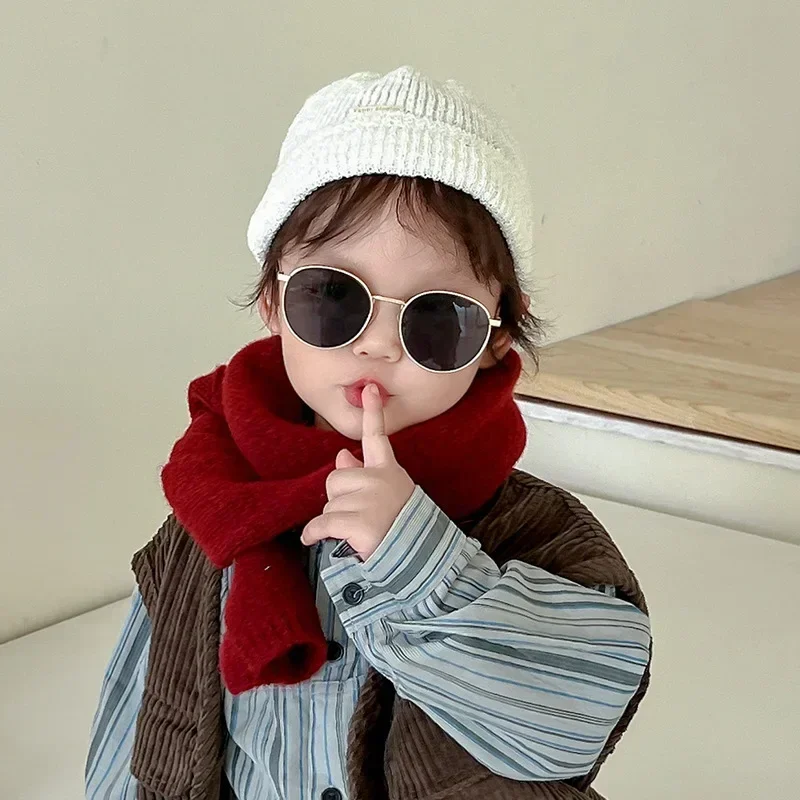 Bufanda infantil de cachemira suave para frío - imagen 2