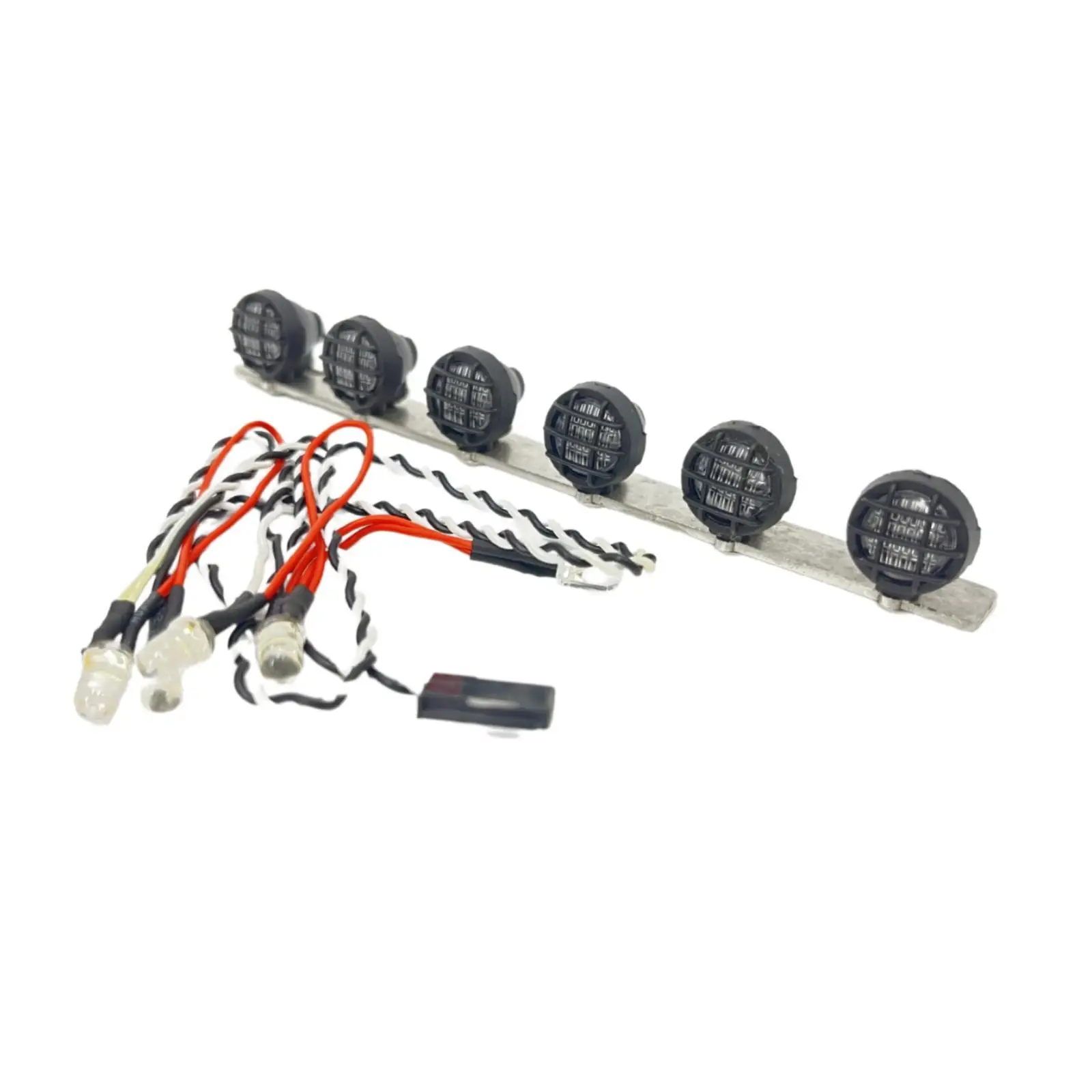 RC Car Roof Light Remote Control Car Accessory Easy to Install DIY Upgrade Roof