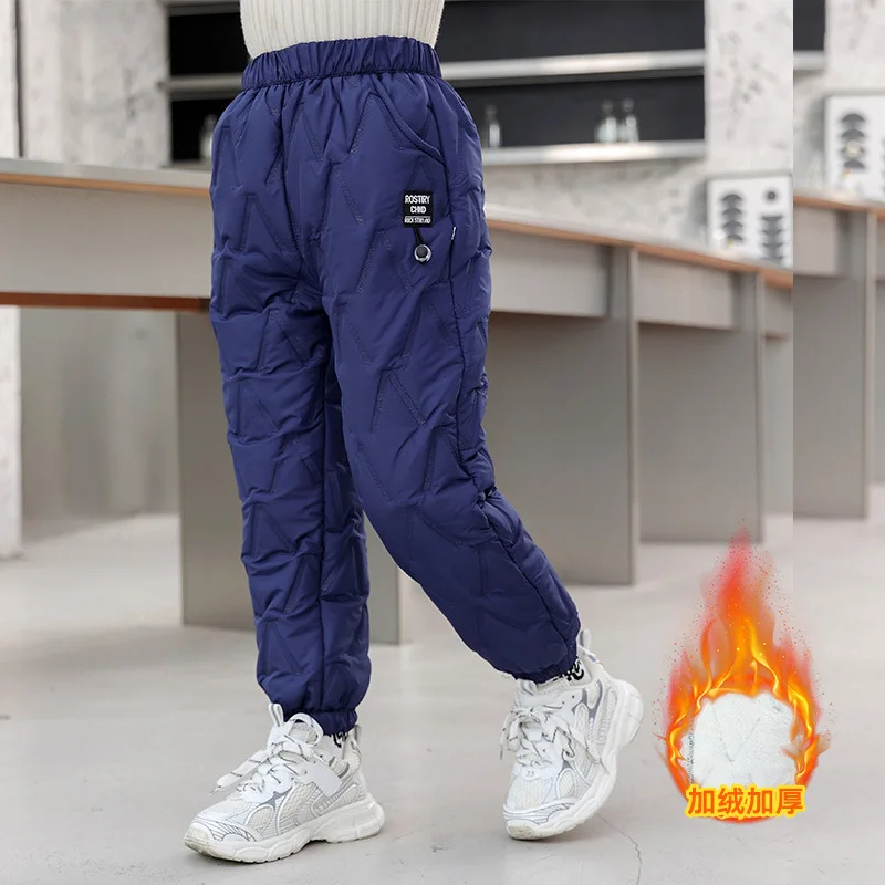 Pantalones acolchados de invierno para niños y niñas en algodón grueso - imagen 3