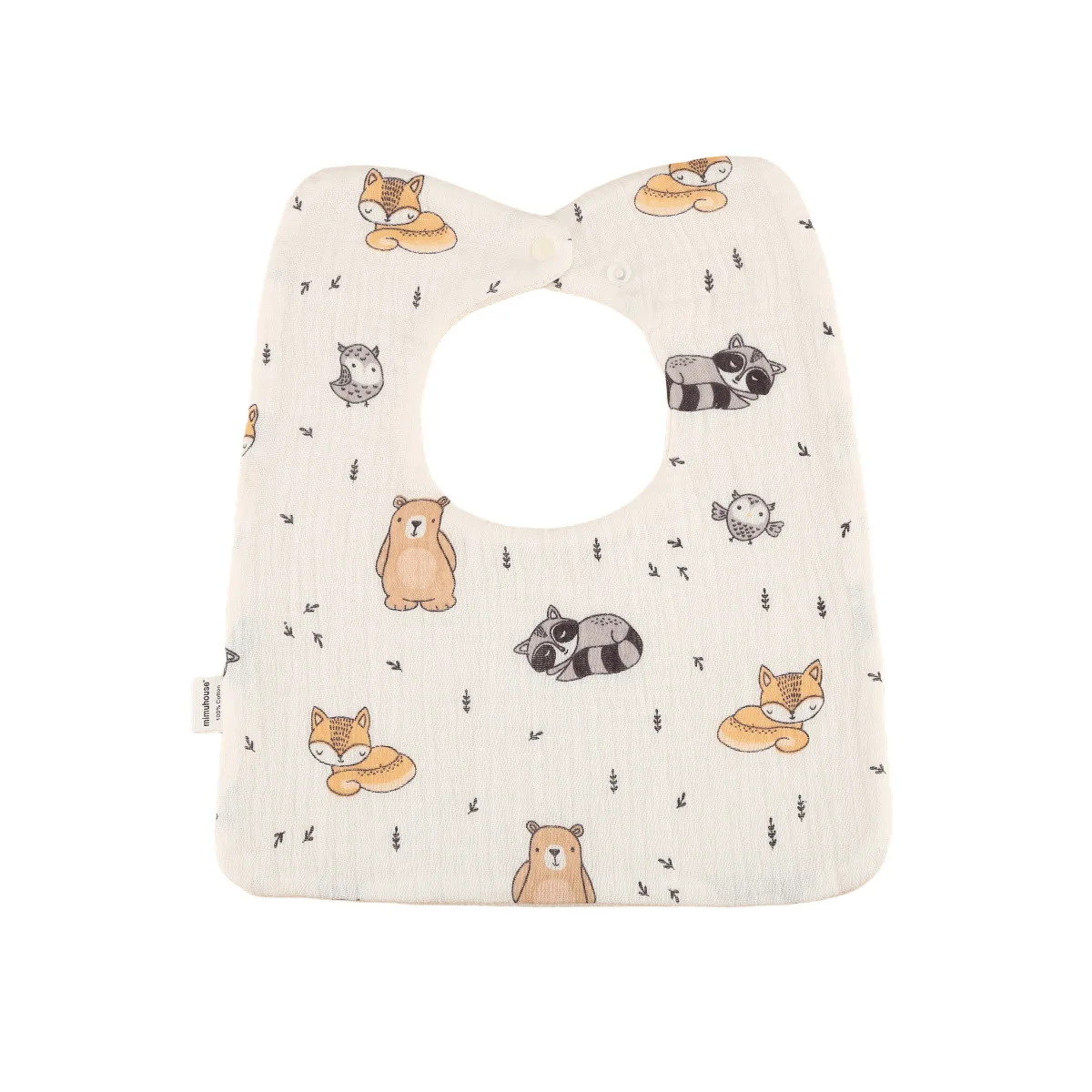 Bavoir d'Alimentation en Gaze de Coton à 6 Couches pour Bébé, Serviette Mignonne à Motif de Dessin Animé, Douce pour le Rot, Nouveau-né et Enfant en Bas Âge - imagen 3