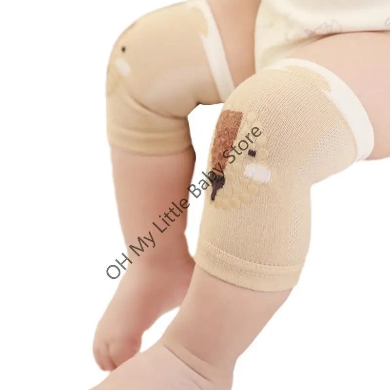Rodilleras suaves y cómodas M76C, rodilleras antideslizantes para bebé, soporte adicional para rodilla para gatear, mantiene las