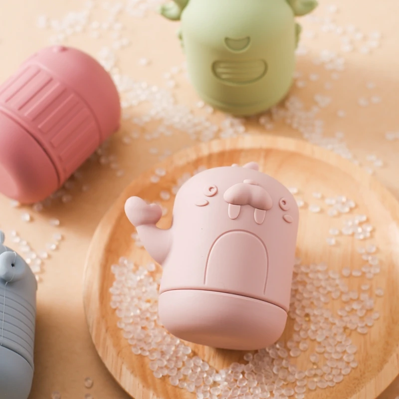 Juguetes de silicona para ducha de bebé, Squirt exprimible, ballena, caballito de mar, cangrejo de sello, piscinas, juguetes infantiles, regalos de verano, 0 a 12 meses - imagen 5