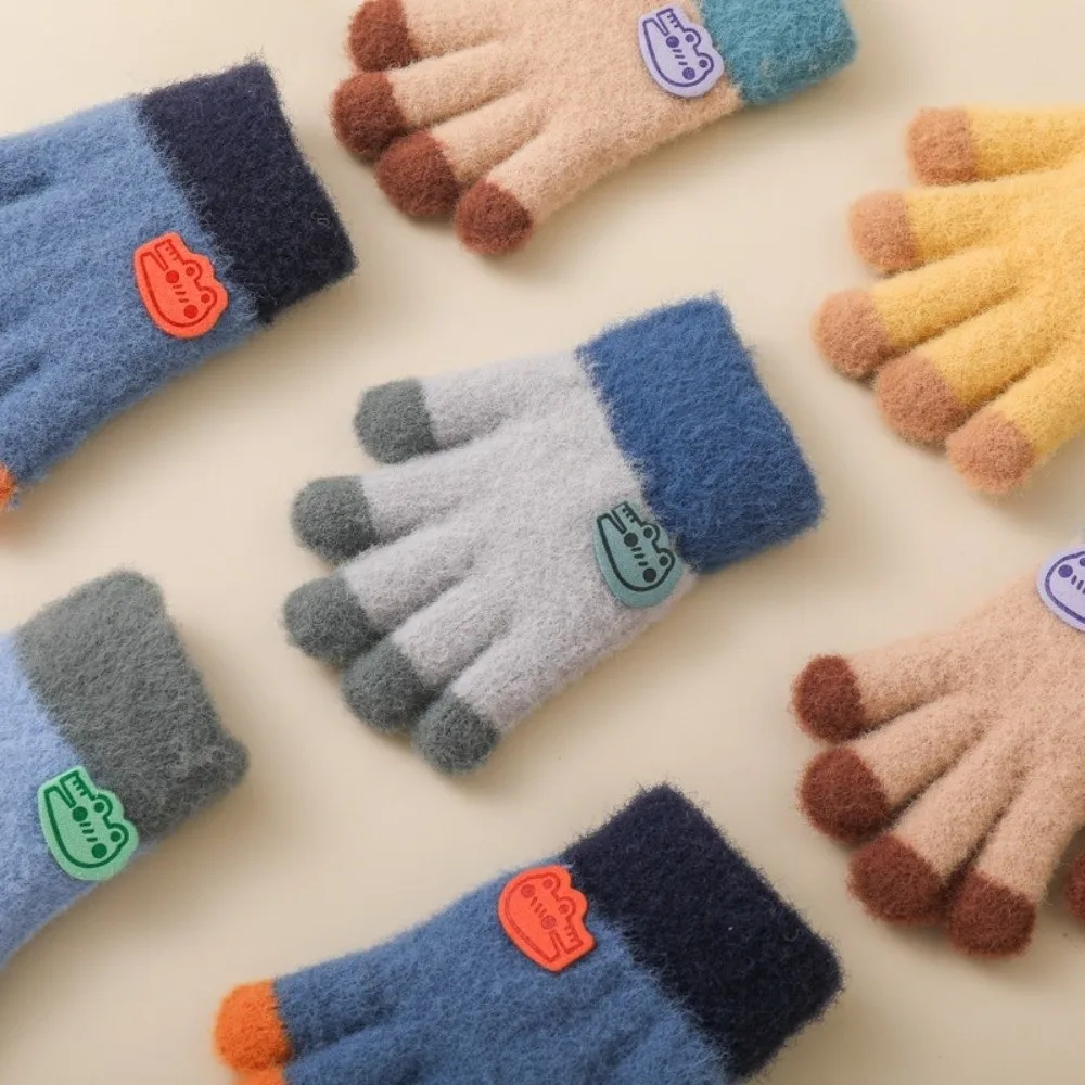 Guantes de invierno cálidos y bonitos de 1 a 5 años, guantes a prueba de frío y viento, manoplas elásticas gruesas para niños pequeños - imagen 2