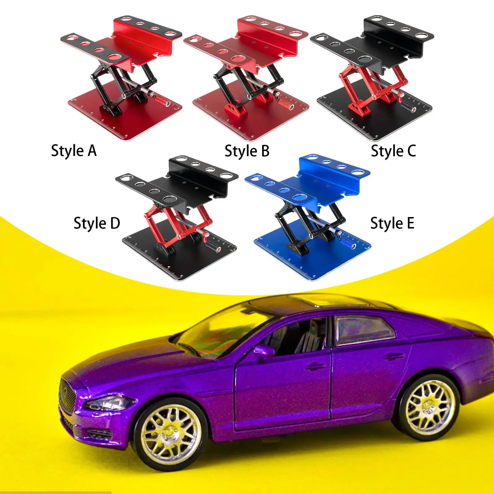 RC Car Work Stand Adjustable Height Universal Multifunctional Maintenance Stand Repair Station for 1/8 1/10 1/14 Off Road Truck