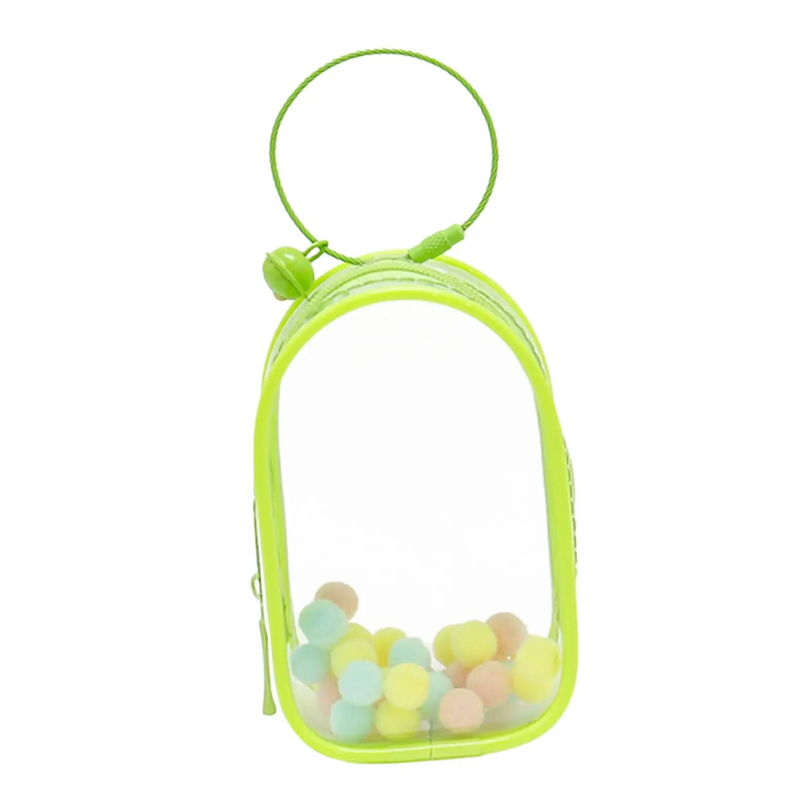 Doll Display Bag Transparent Plush Toy Storage Bag Keychain for Backpack