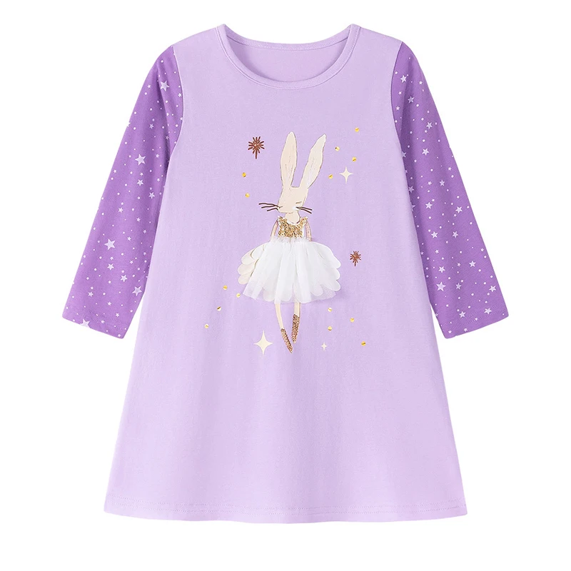Vestidos de princesa europea americana de otoño para niñas, ropa bordada de estilo occidental de manga larga, nueva ropa para niños para niñas pequeñas