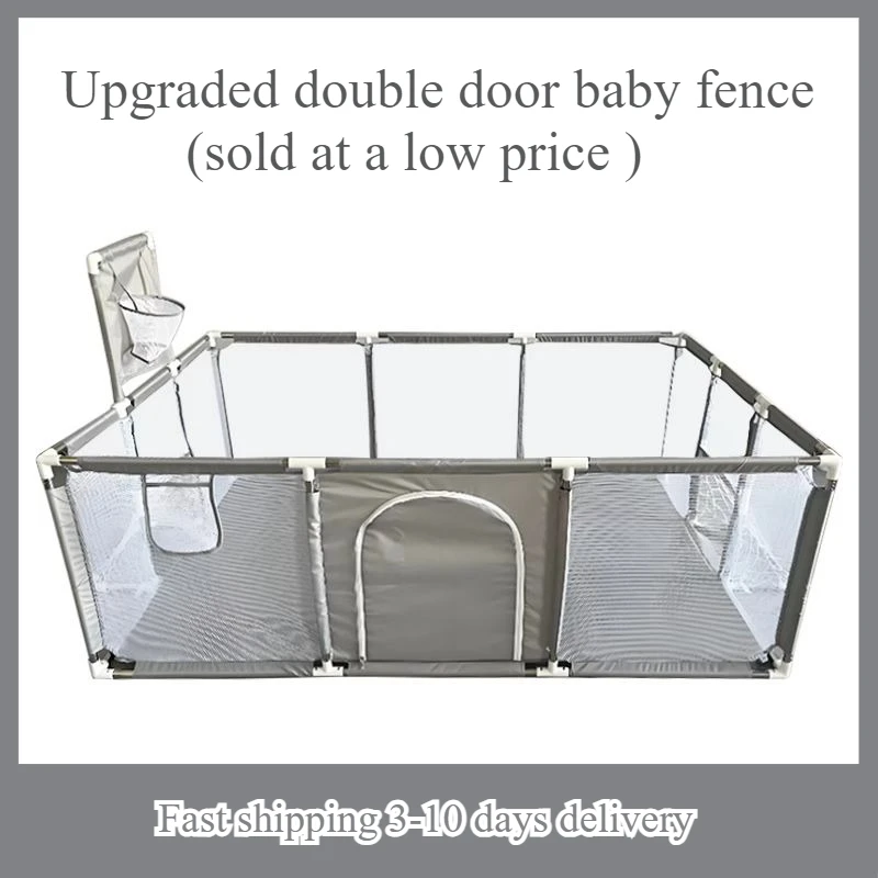 IMBABY, versión mejorada, parque infantil Dream Baby para bebés de 0 a 6 años, patio de juego seguro, suave y espacioso con zonas de actividades para pozo de bolas