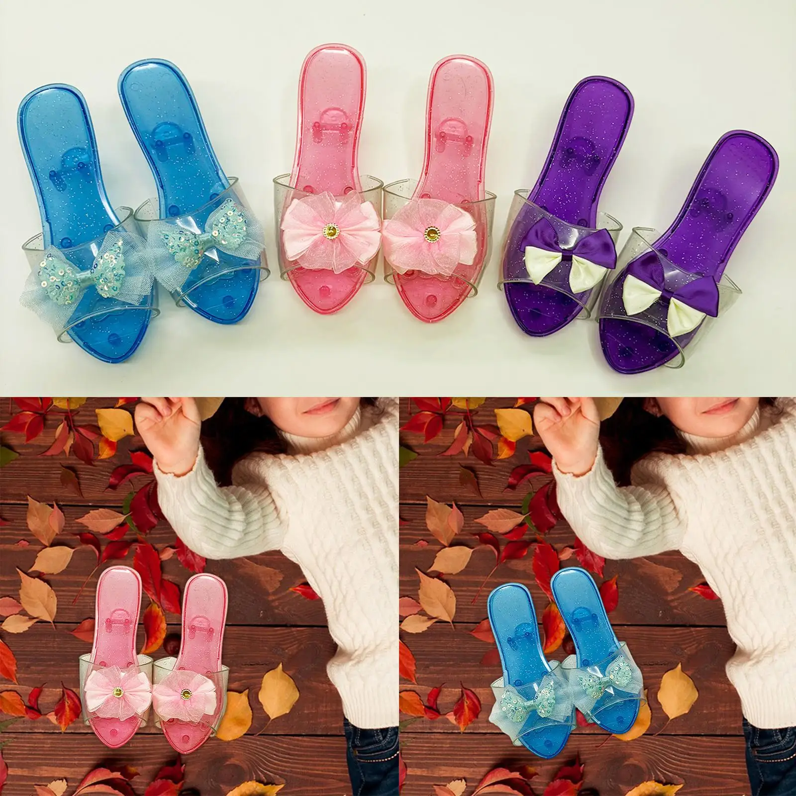 Sandalias de gelatina niñas – Estilo princesa con lazo para verano - imagen 3