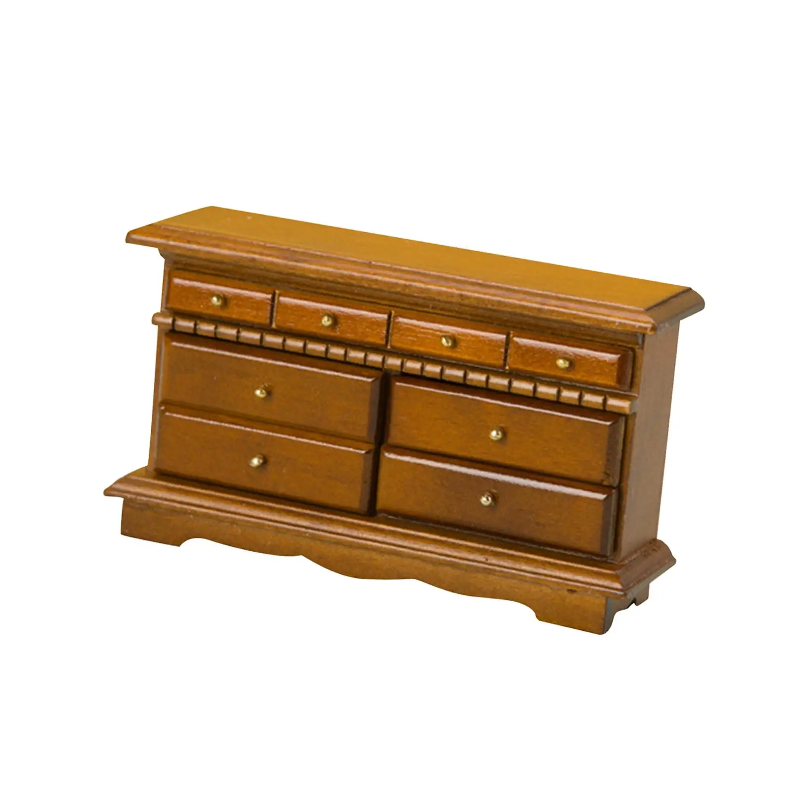 1/12 Scale TV Cabinet Scenery Supplies Simulation Accessories Toy Wooden Furniture Mini Model for Bedroom Living Room Home Decor