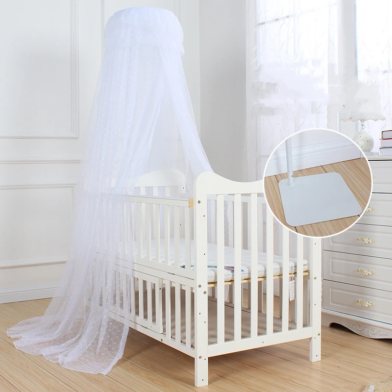 Mosquitera Universal de estilo moderno para decoración de habitación de niños, mosquitera de pie para cuna, gran espacio, mosquitera con cúpula de verano - imagen 3