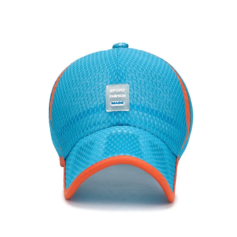 Bonita gorra de béisbol de malla para niños de 4 a 14 años, novedad de verano, sombrero para el sol para estudiantes, gorras Snapback para niños y niñas, sombrero informal, sombrero de pesca para niños - imagen 3