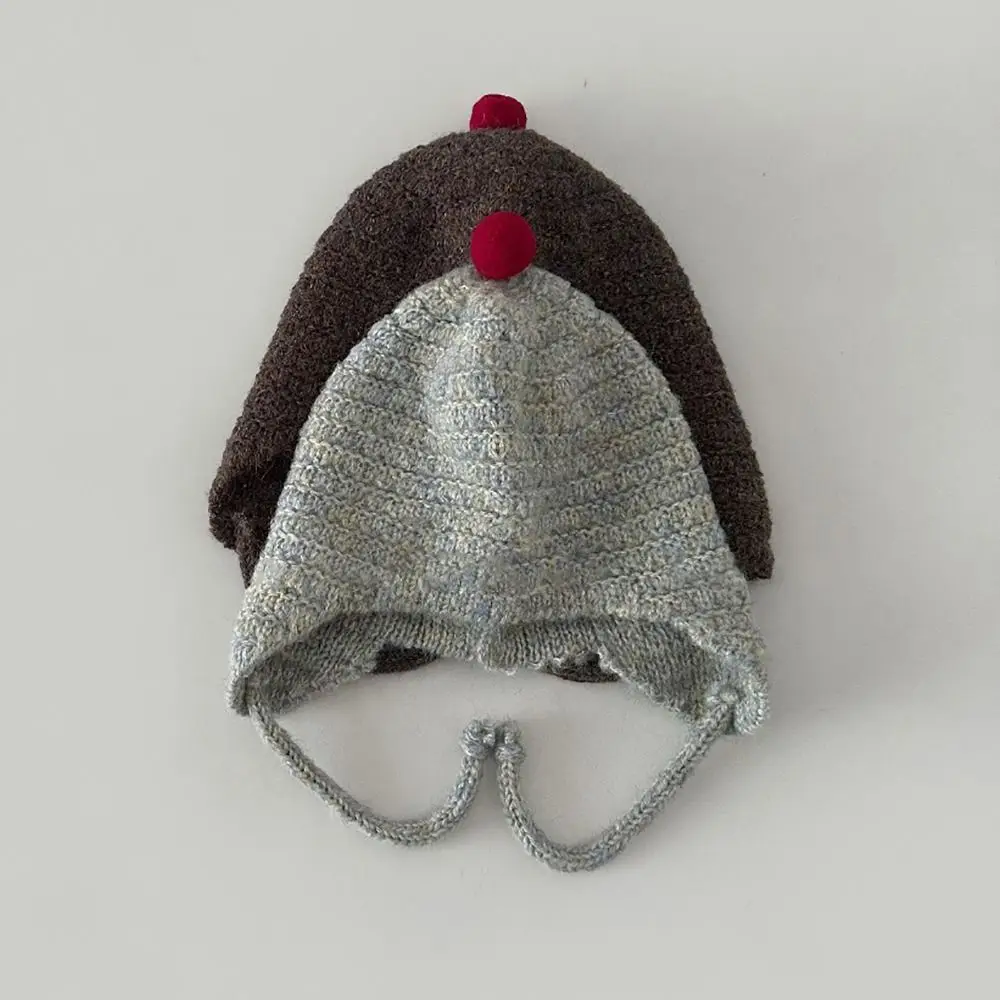 Gorro cómodo y elástico, gorro de lana suave y transpirable, gorro cálido y acogedor para niños y niñas - imagen 3