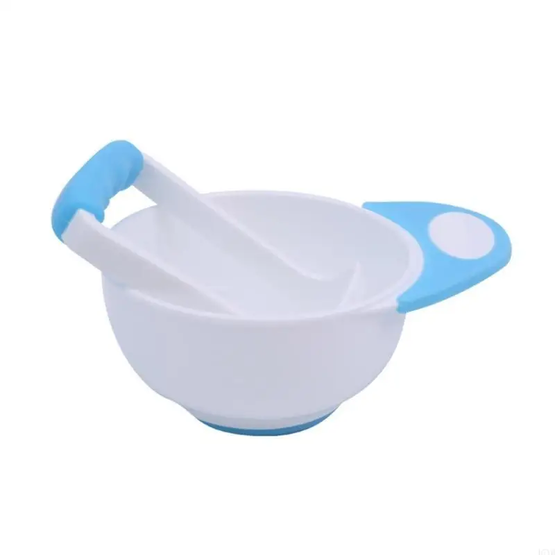 D7YD tazón triturador alimentos para bebés con tazón, triturador alimentos, tazón molienda para niños pequeños