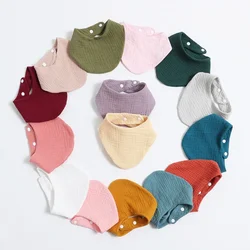 Babero bandana de algodón suave para bebé con toalla saliva absorbente