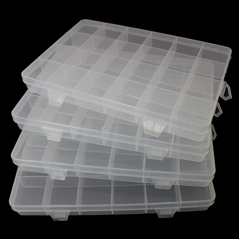 Caja de almacenamiento, caja de plástico transparente, caja de embalaje, almacenamiento de suministros de oficina para el hogar, Material hecho a mano, almacenamiento de escritorio TMZ - imagen 3