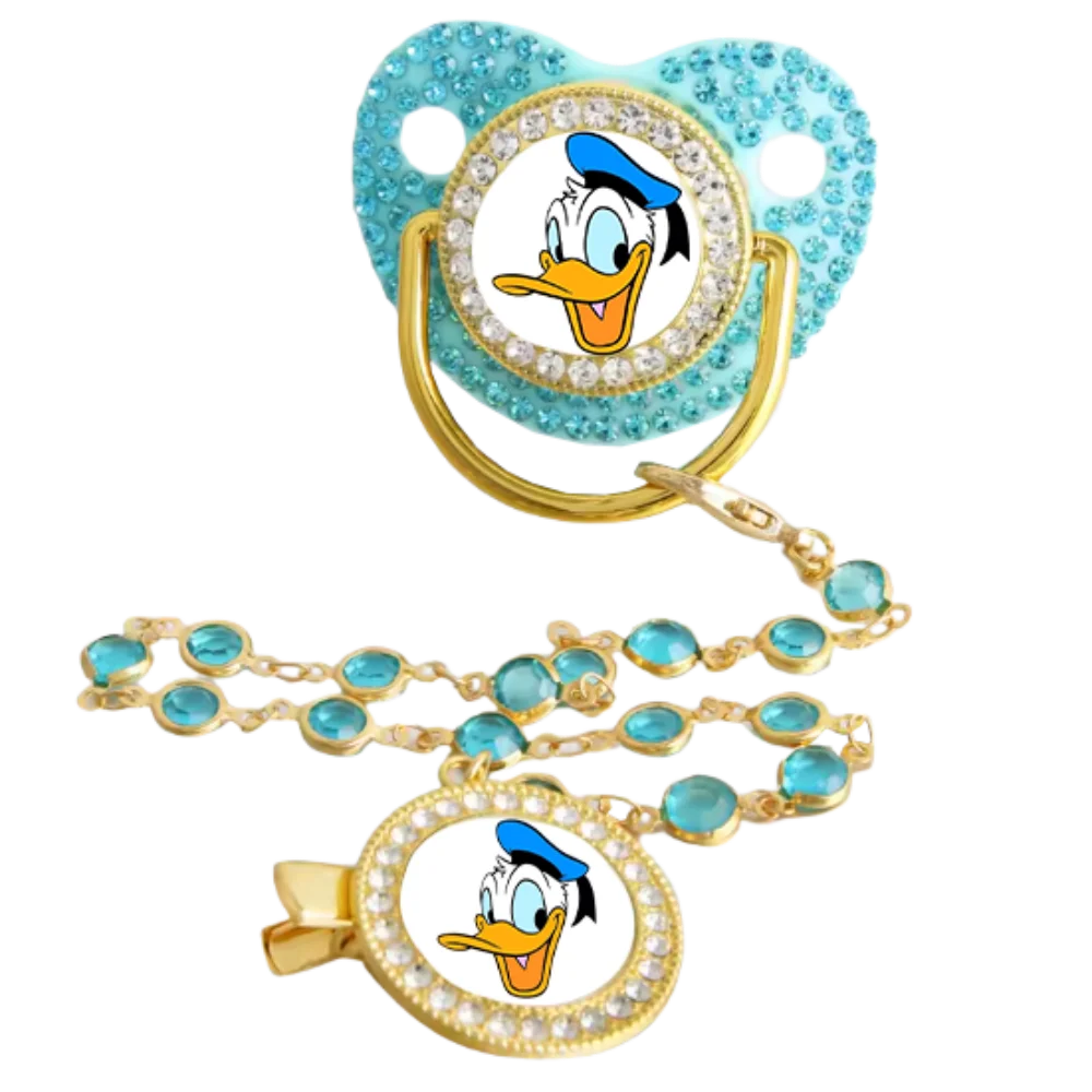 신생아 수유 선물 아기 젖꼭지 및 젖꼭지 클립 BPA 프리 애니메이션 실리콘 아기 젖꼭지 블링 신생아 젖꼭지 및 젖꼭지 클립 - imagen 5