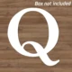 only Letter Q No Box